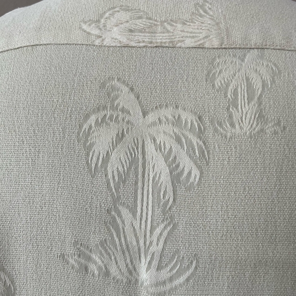 TOMMY BAHAMA Silk Palms Print Relaxed Short Sleeve Men’s Hawaiian Beach Shirt - Picture 6 of 8